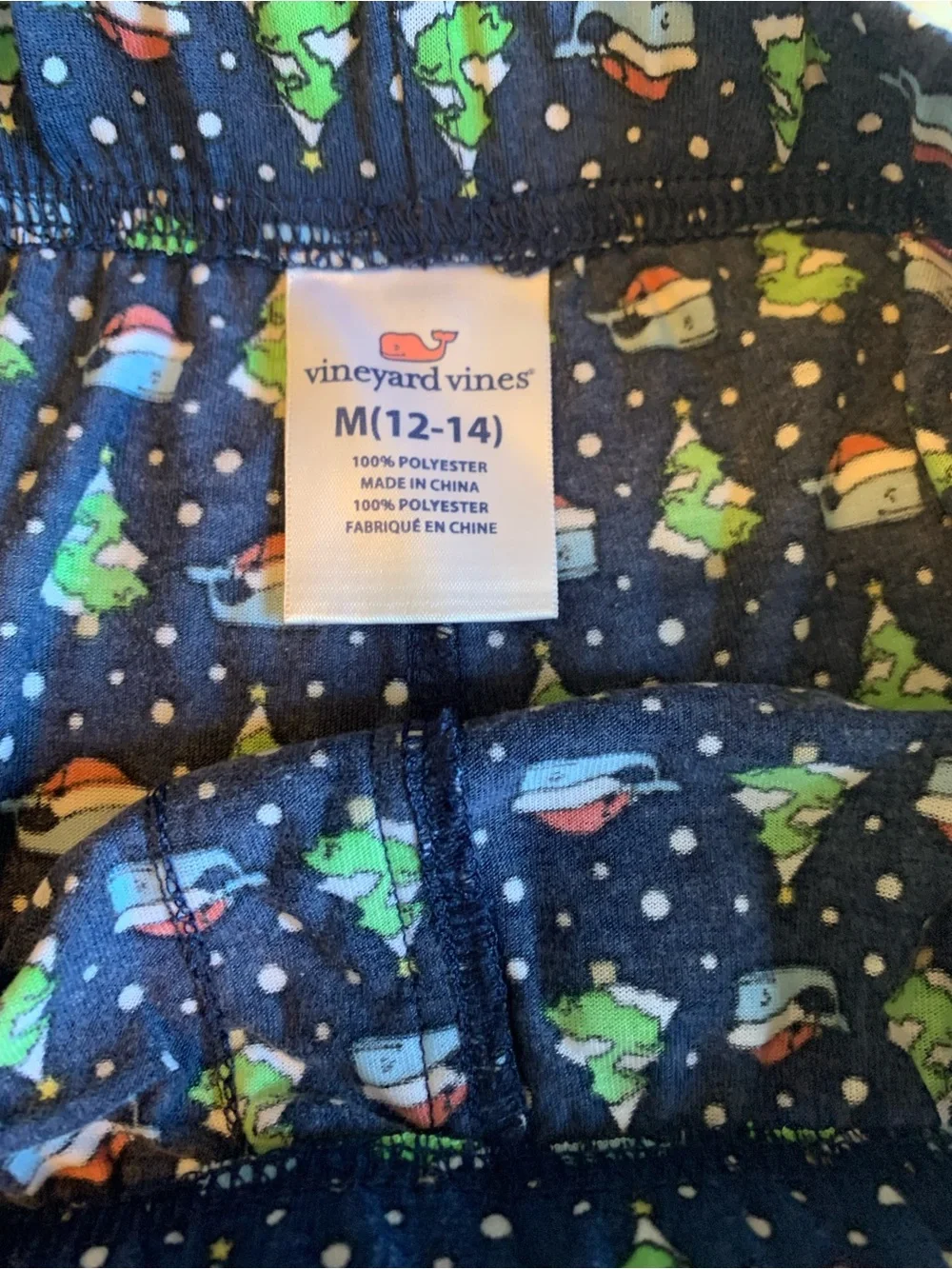 Vineyard Vines Santa Whale & Christmas Tree Lounge Pajama Pants